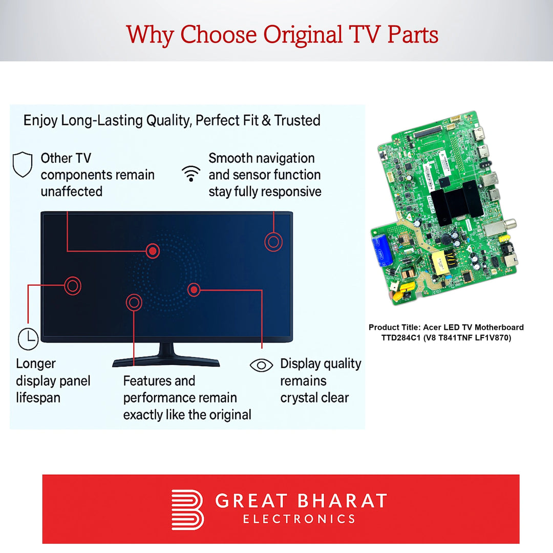 Acer LED TV Motherboard TTD284C1 (V8-T841TNF-LF1V870)
