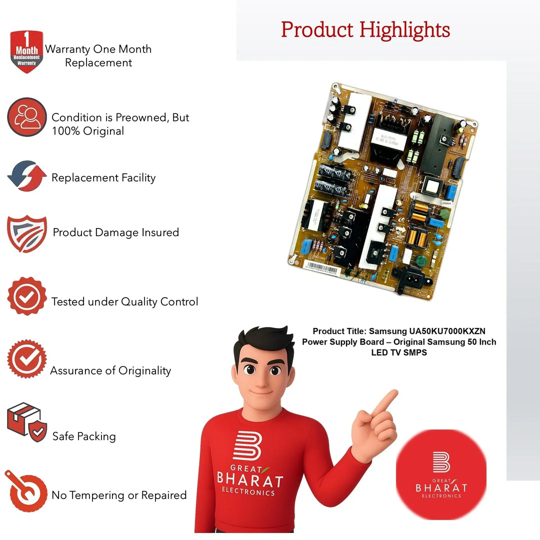 SamsungUA50KU7000KXZNPowerSupplyBoard_OriginalSamsung50InchLEDTVSMPS_Slide1 - Great Bharat Electronics