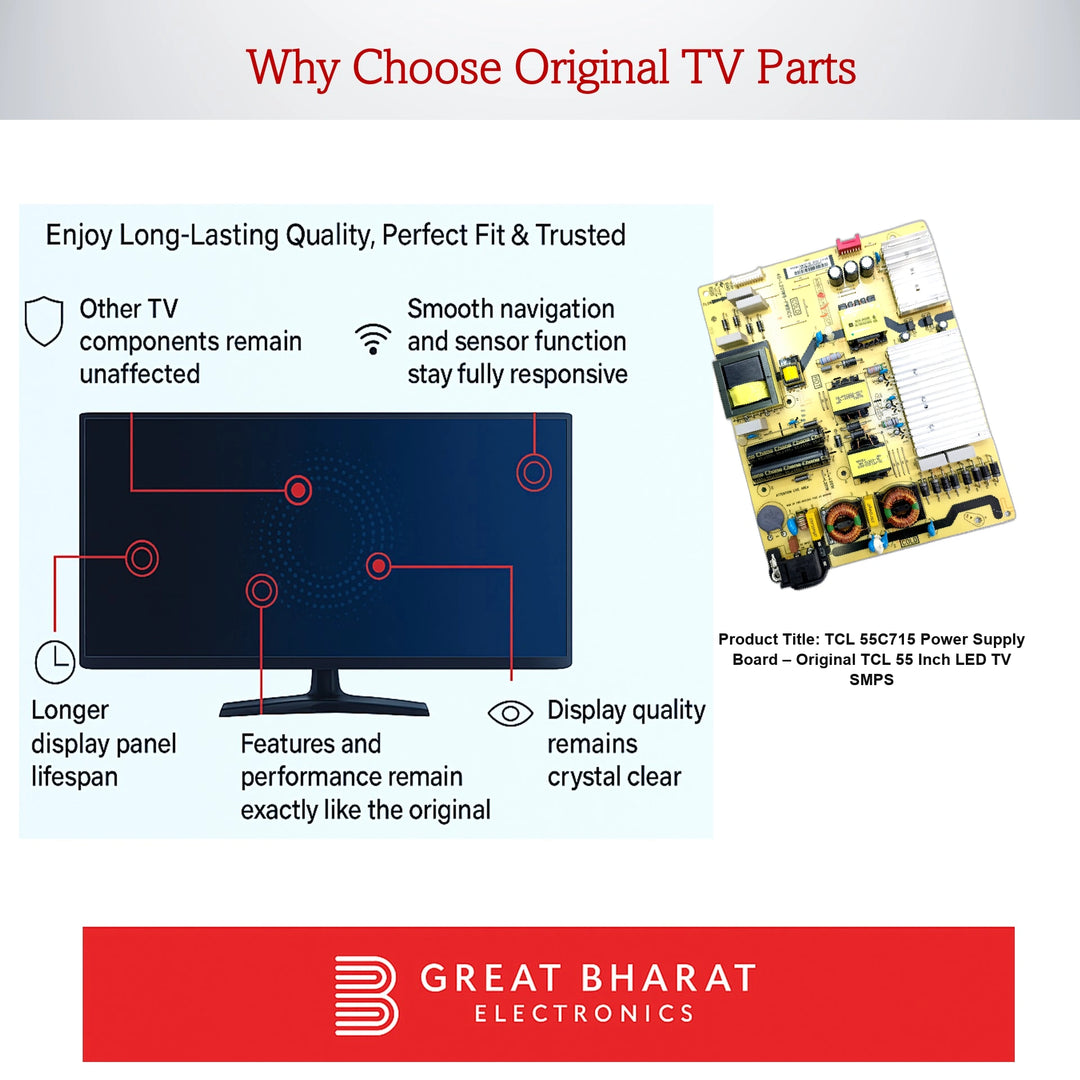TCL 55C715 Power Supply Board – Original TCL 55 Inch LED TV SMPS