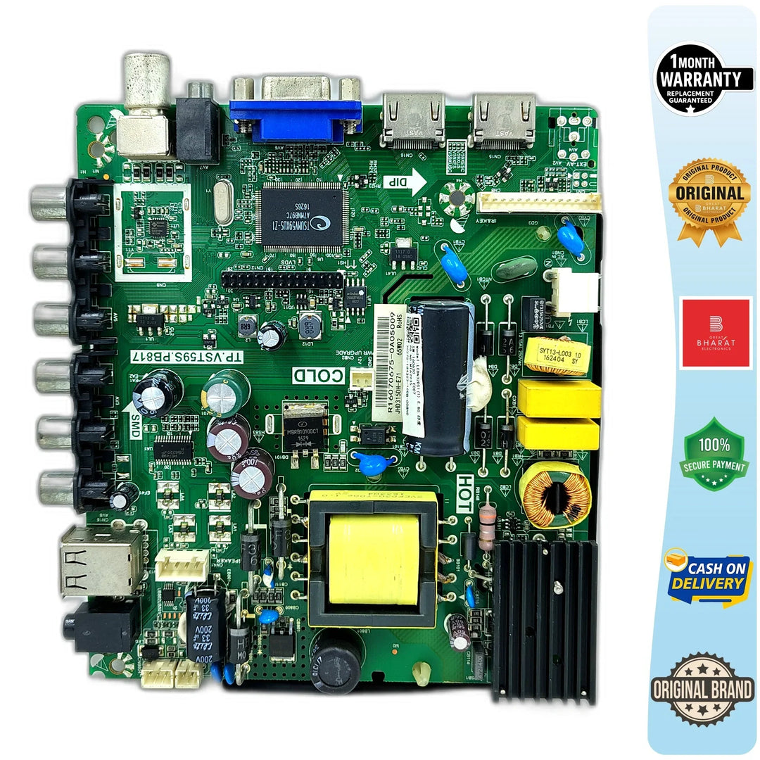 BPL BPL080D51H Motherboard – BPL 32 Inch LED TV Main Board Replacement - Great Bharat Electronics