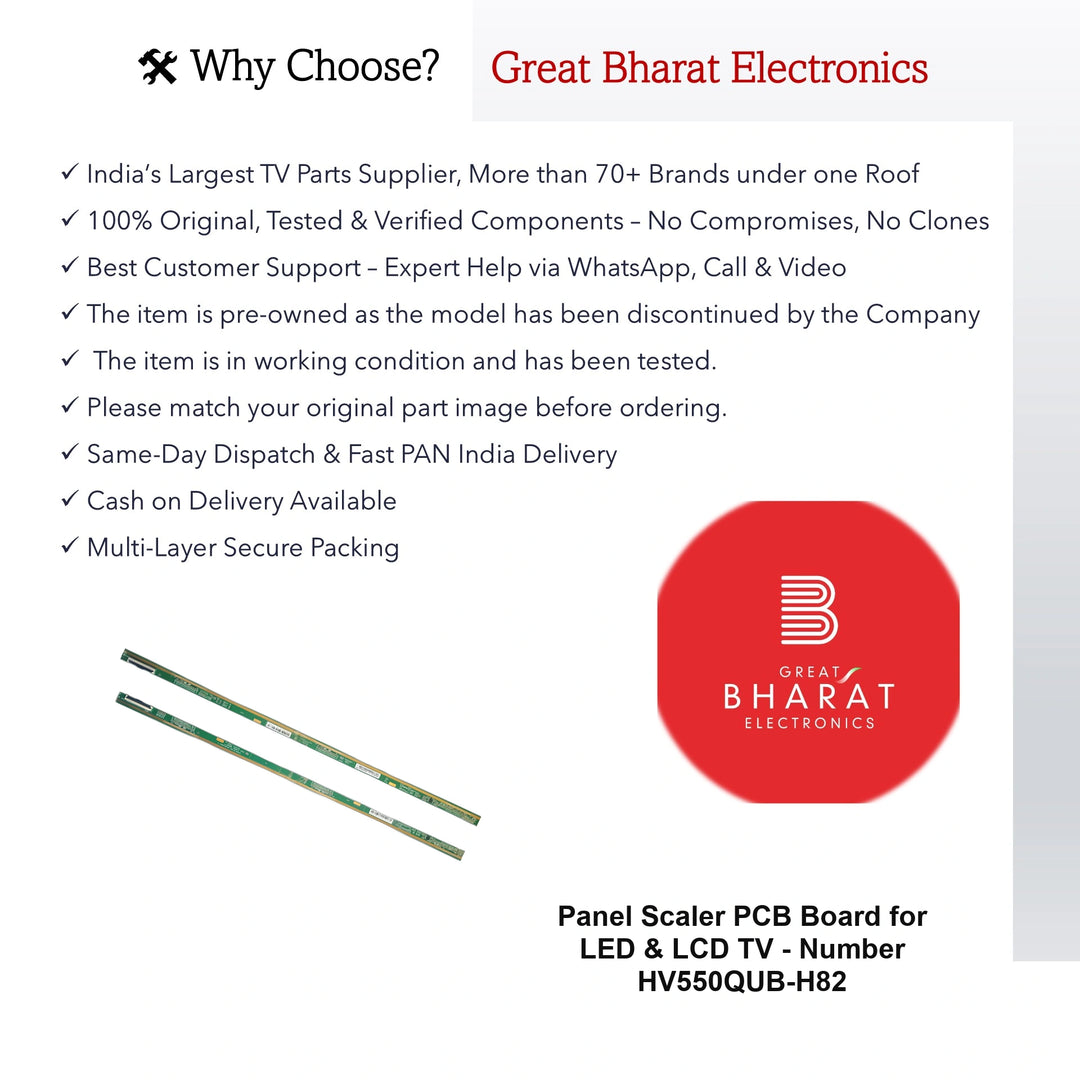 PCB Number HV550QUB-H82 LED TV Panel PCB Board, LED TV Scaler PCB Board