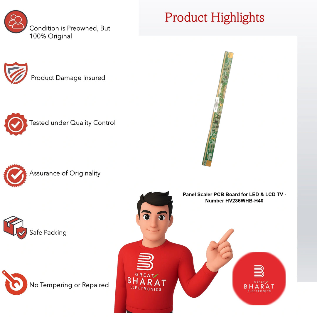 PCB Number HV236WHB-H40 LED TV Panel PCB Board, LED TV Scaler PCB Board