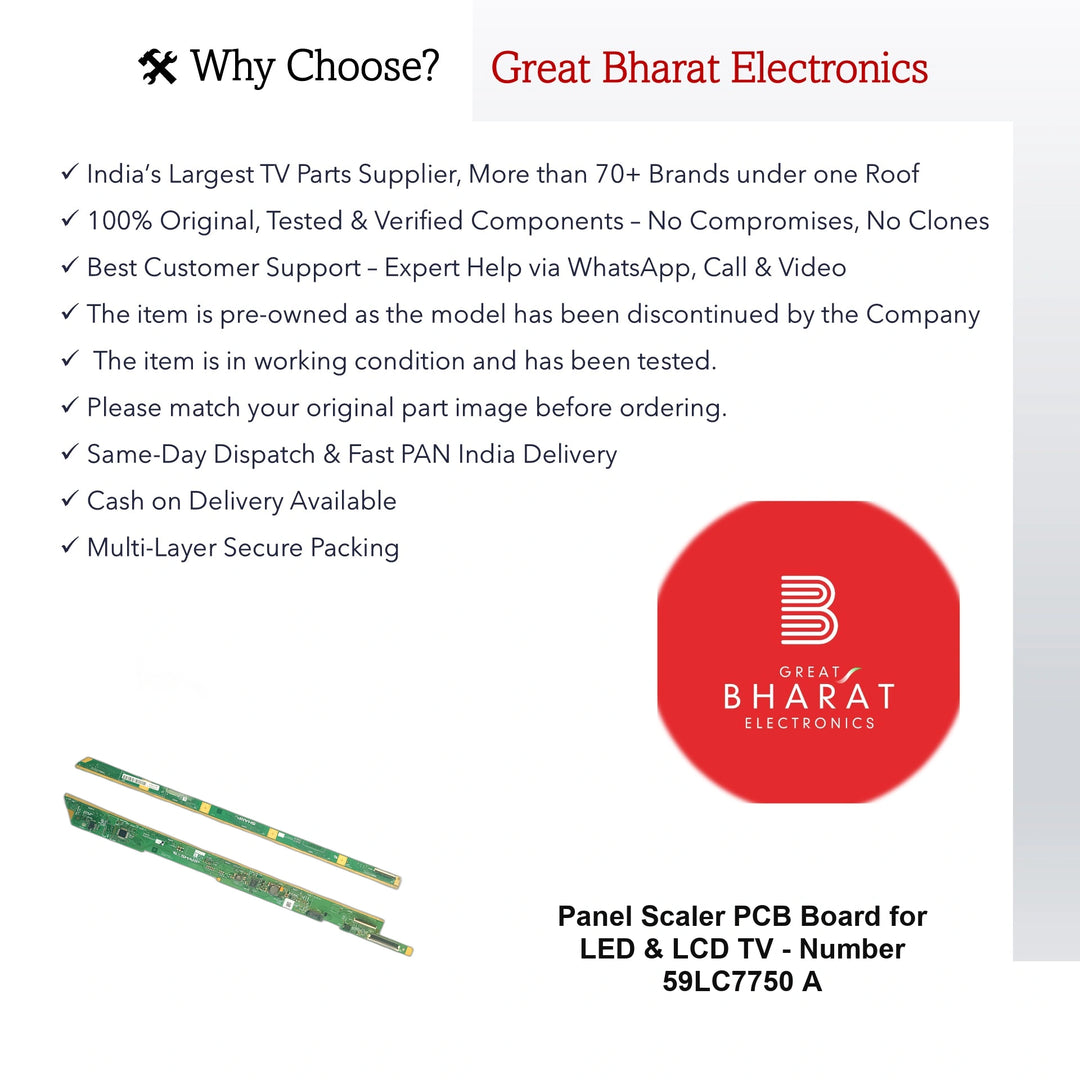 PCB Number 59LC7750 A LED TV Panel PCB Board, LED TV Scaler PCB Board