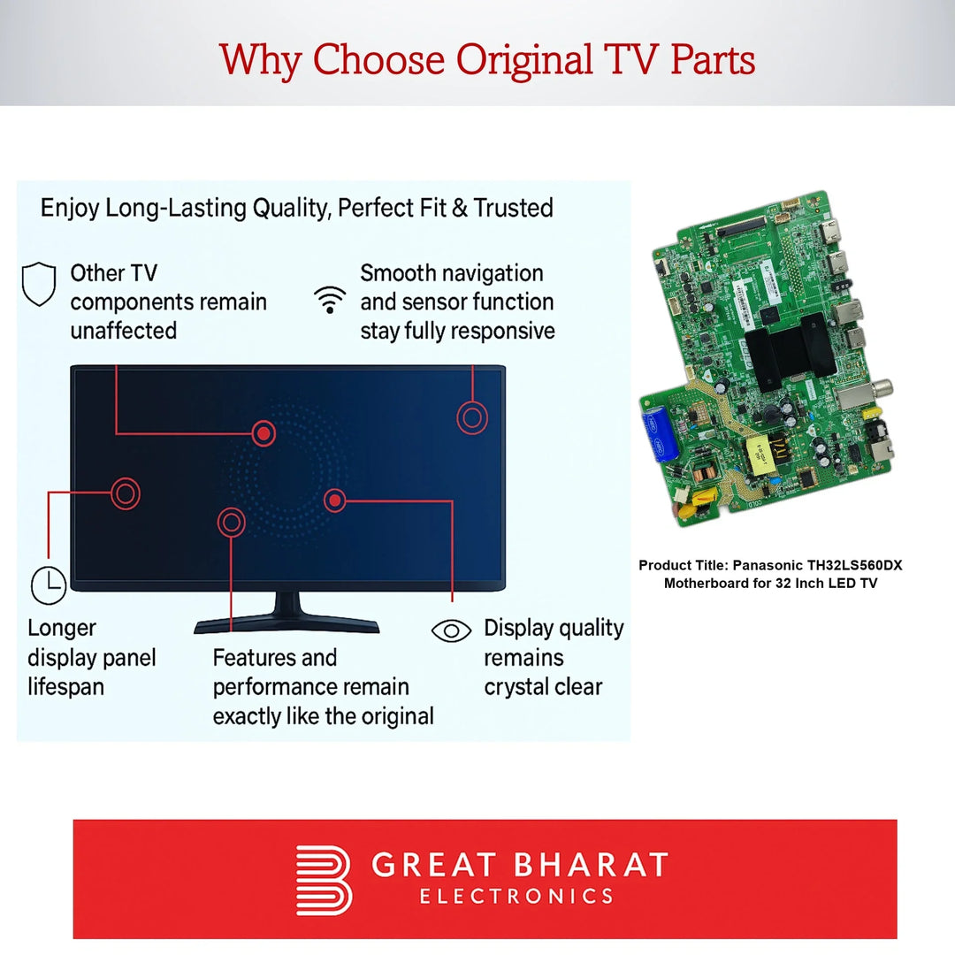 Panasonic TH32LS560DX Motherboard for 32 Inch LED TV - Great Bharat Electronics