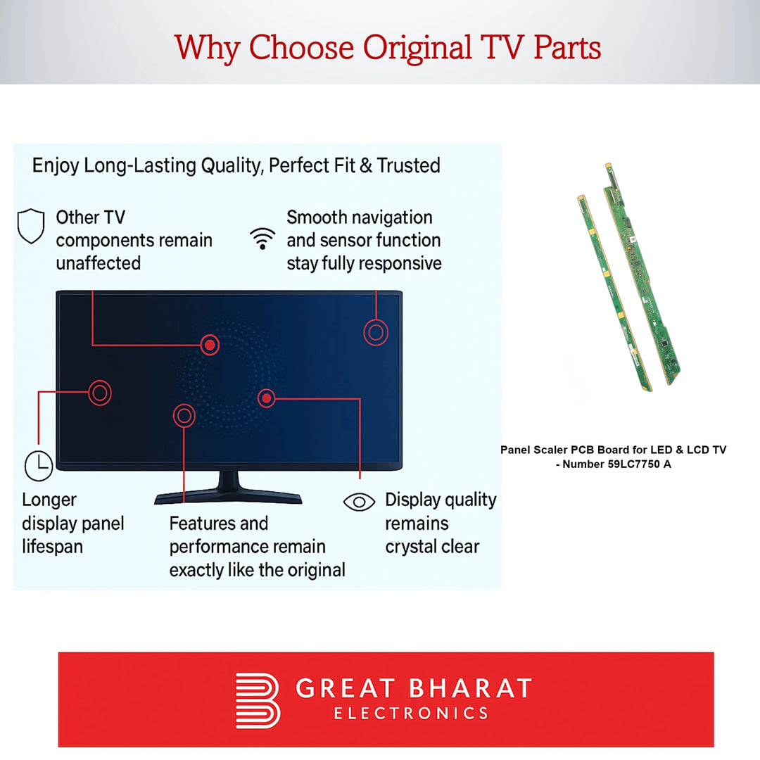 PCB Number 59LC7750 A LED TV Panel PCB Board, LED TV Scaler PCB Board