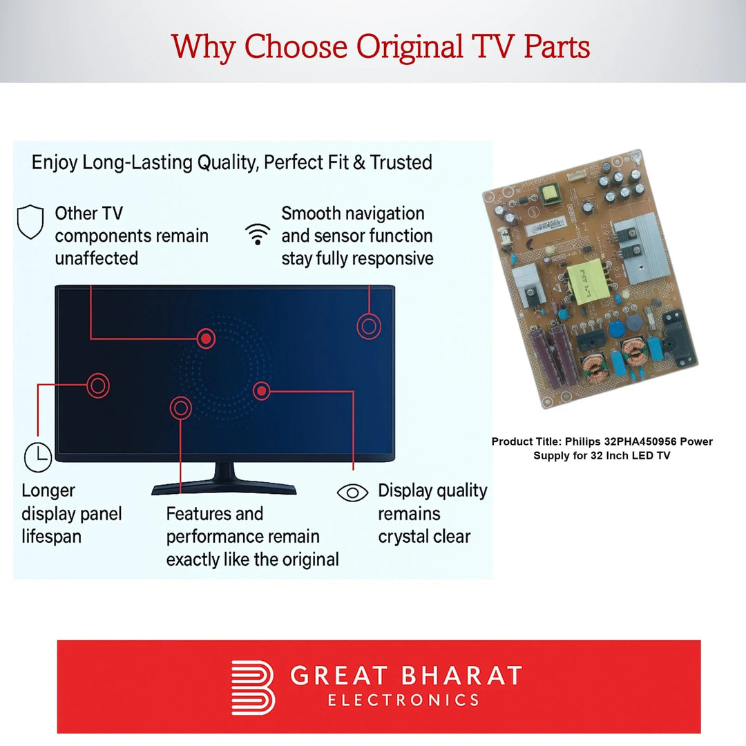 Philips 32PHA450956 Power Supply for 32 Inch LED TV - Great Bharat Electronics