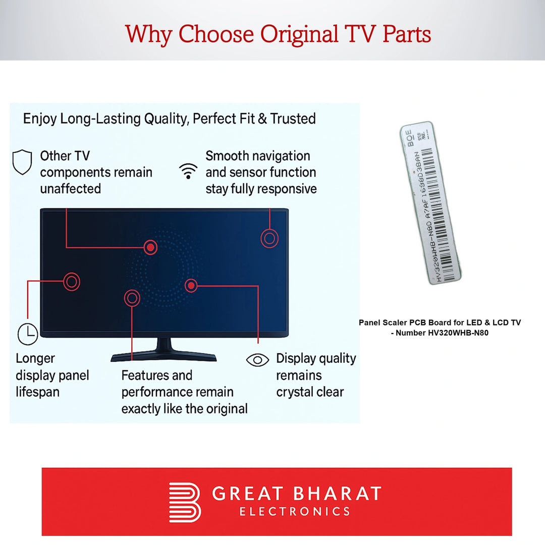 LED TV Scaler PCB Board - PCB Number HV320WHB-N80