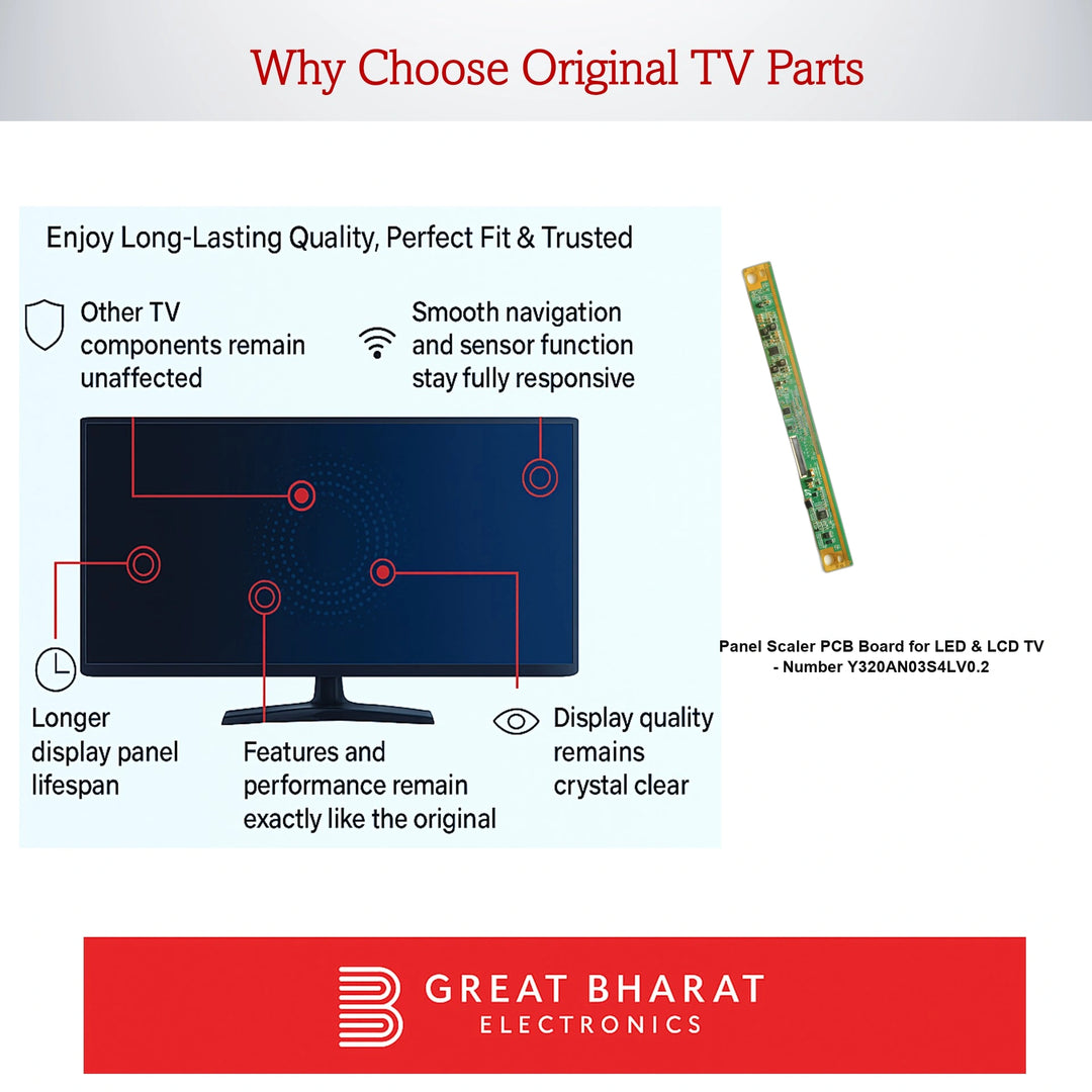 Panel Scaler PCB Board for LED TV - Number Y320AN03S4LV0.2