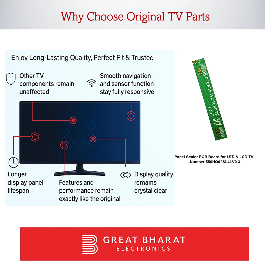 PCB Number 550HQ02SL4LV0.3 LED TV Panel PCB Board, LED TV Scaler PCB Board