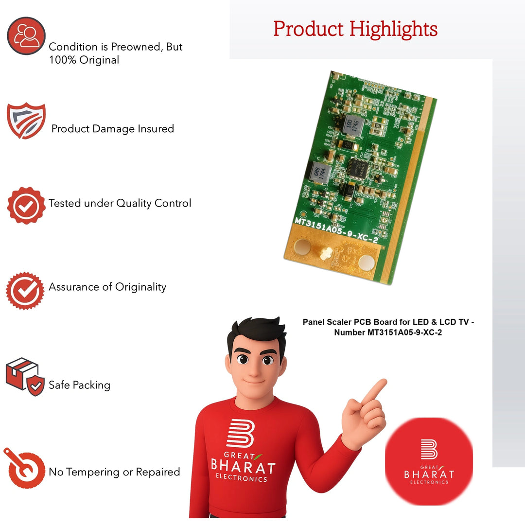 LED TV Scaler PCB Board - PCB Number MT3151A05-9-XC-2
