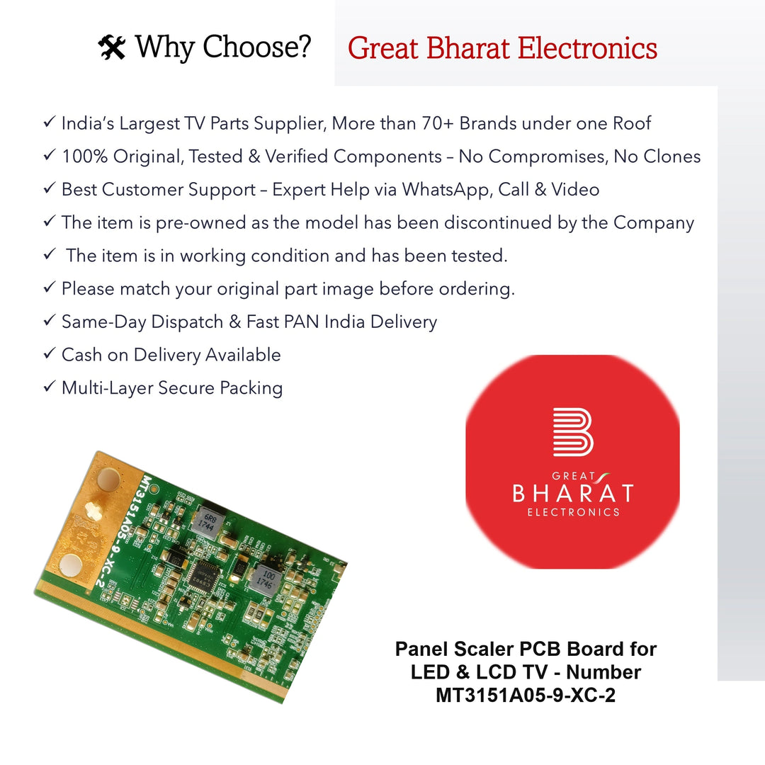 LED TV Scaler PCB Board - PCB Number MT3151A05-9-XC-2