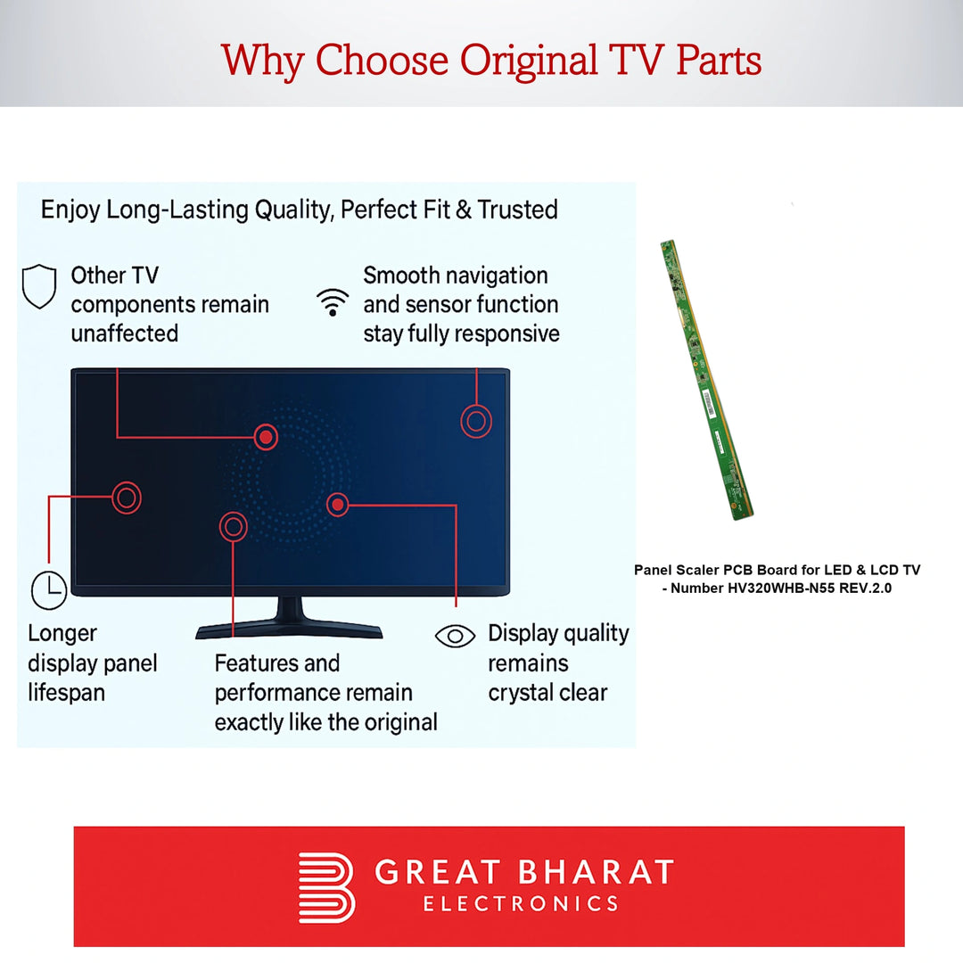 PCB Number HV320WHB-N55 REV.2.0 LED TV Panel PCB Board, LED TV Scaler PCB Board