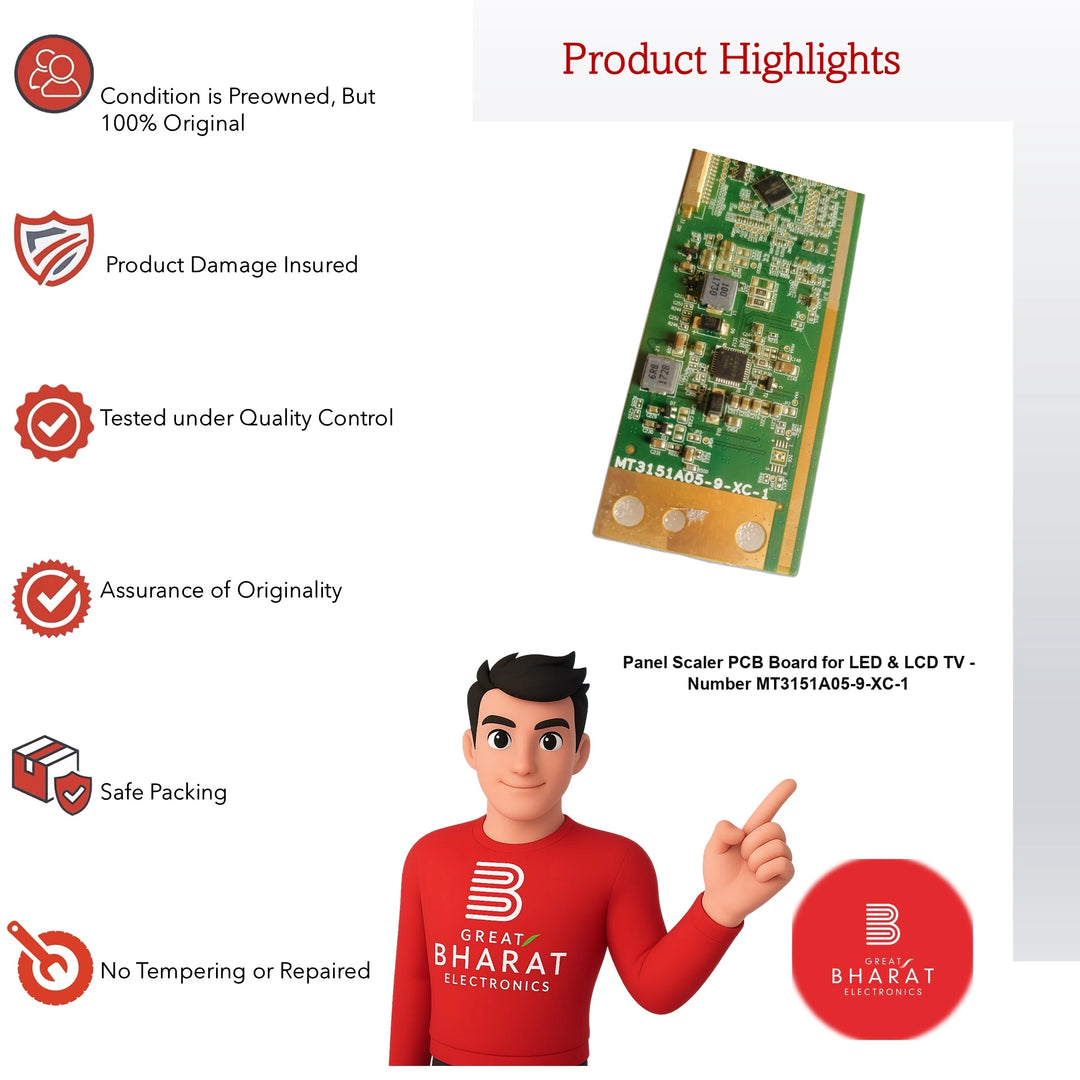 LED/LCD TV Scaler PCB Board - PCB MT3151A05-9-XC-1