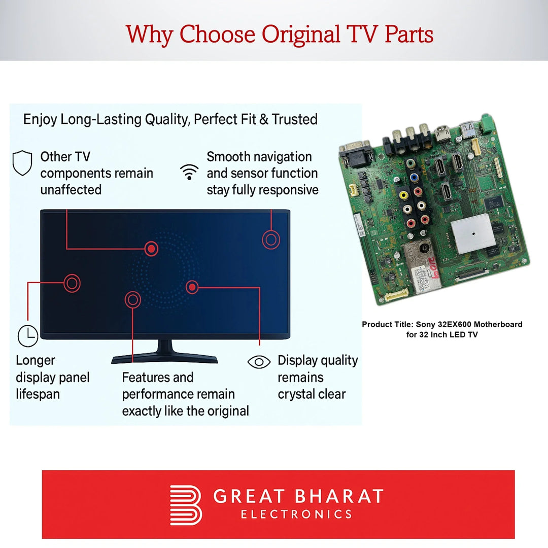 Sony 32EX600 Motherboard for 32 Inch LED TV - Great Bharat Electronics