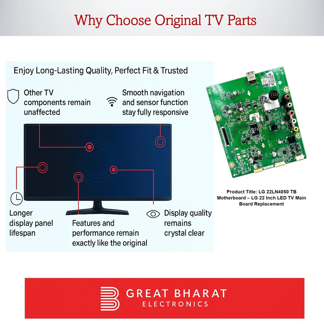 LG 22LN4050-TB Motherboard – LG 22 Inch LED TV Main Board Replacement - Great Bharat Electronics