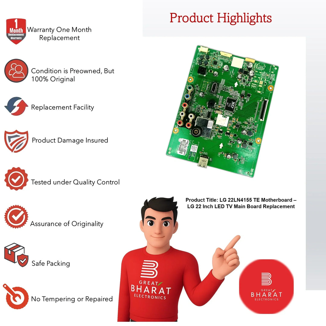 LG 22LN4155-TE Motherboard – LG 22 Inch LED TV Main Board Replacement - Great Bharat Electronics
