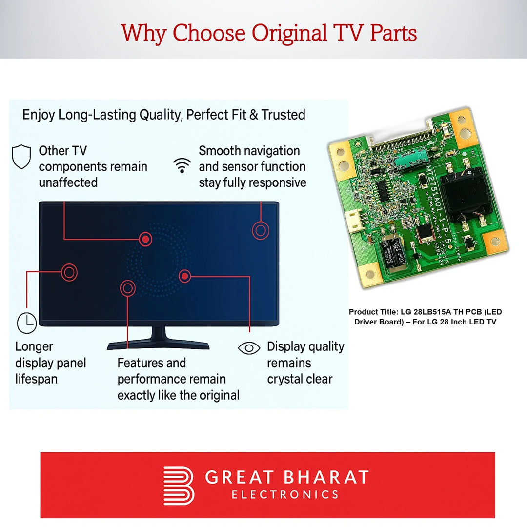 LG 28LB515A-TH PCB (LED Driver Board) – For LG 28 Inch LED TV - Great Bharat Electronics