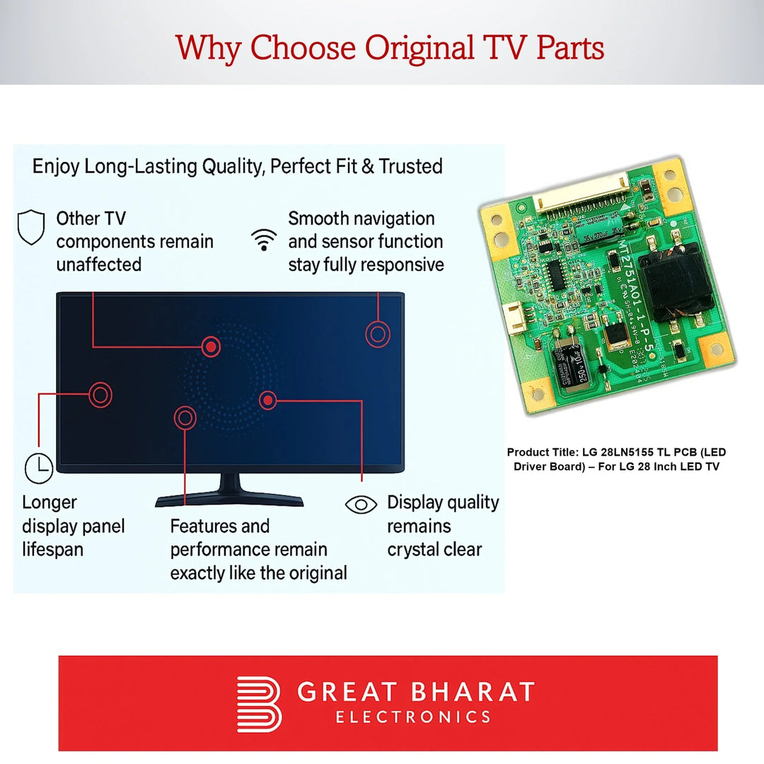 LG 28LN5155-TL PCB (LED Driver Board) – For LG 28 Inch LED TV - Great Bharat Electronics