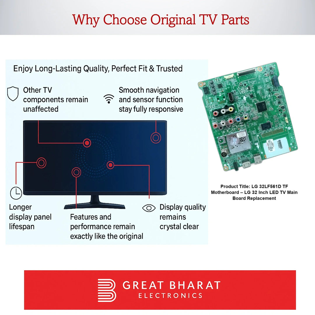 LG 32LF561D-TF Motherboard – LG 32 Inch LED TV Main Board Replacement - Great Bharat Electronics
