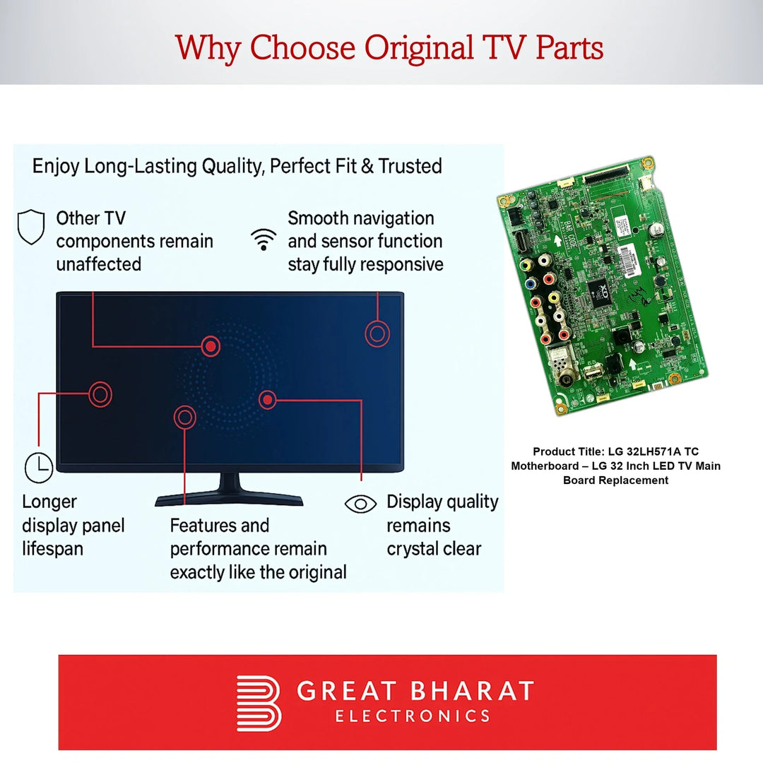 LG 32LH571A-TC Motherboard – LG 32 Inch LED TV Main Board Replacement - Great Bharat Electronics
