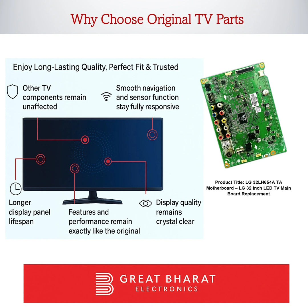 LG 32LH654A-TA Motherboard – LG 32 Inch LED TV Main Board Replacement - Great Bharat Electronics