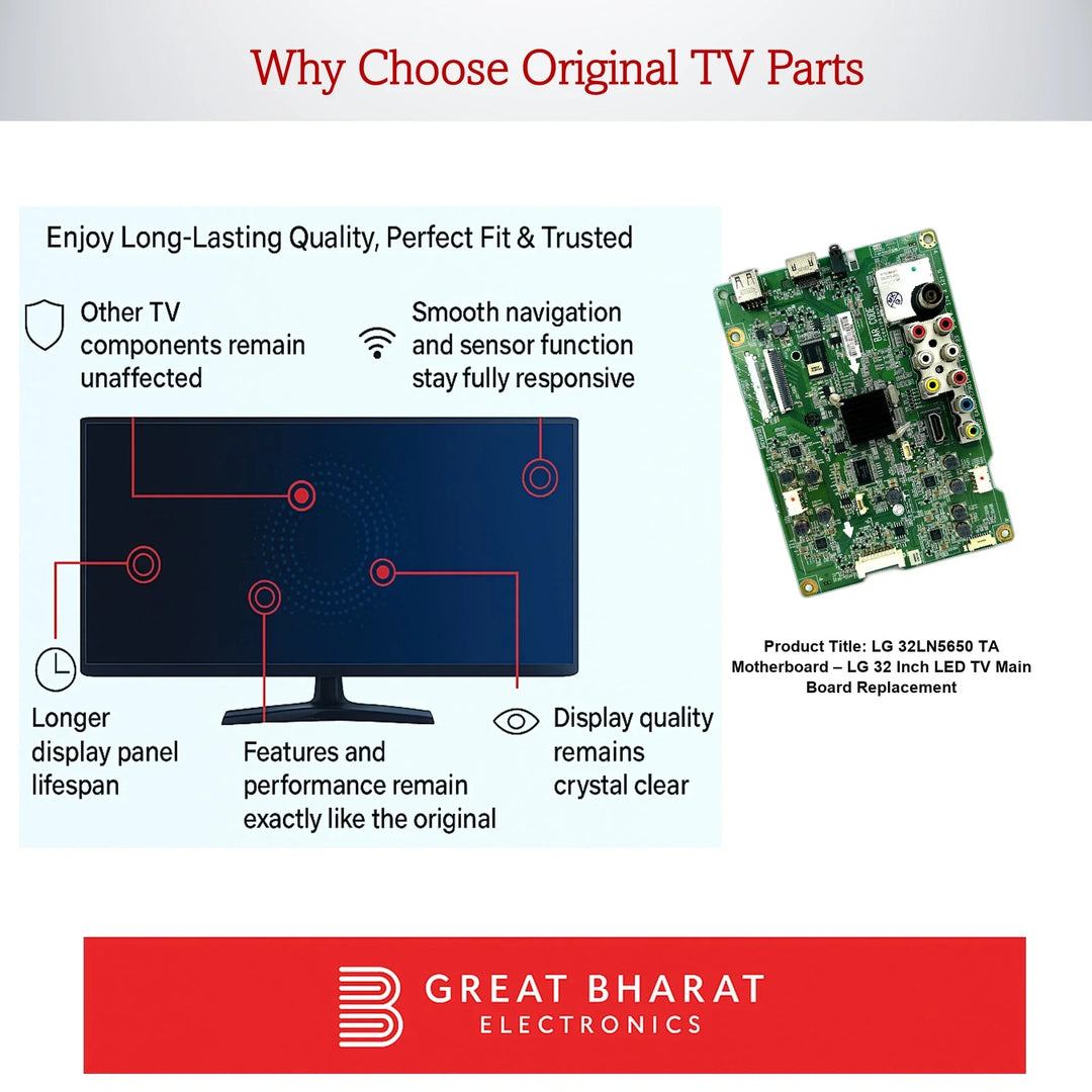 LG 32LN5650-TA Motherboard – LG 32 Inch LED TV Main Board Replacement - Great Bharat Electronics