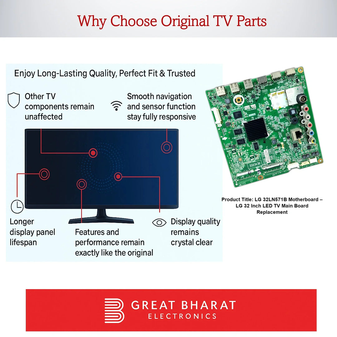 LG 32LN571B Motherboard – LG 32 Inch LED TV Main Board Replacement - Great Bharat Electronics