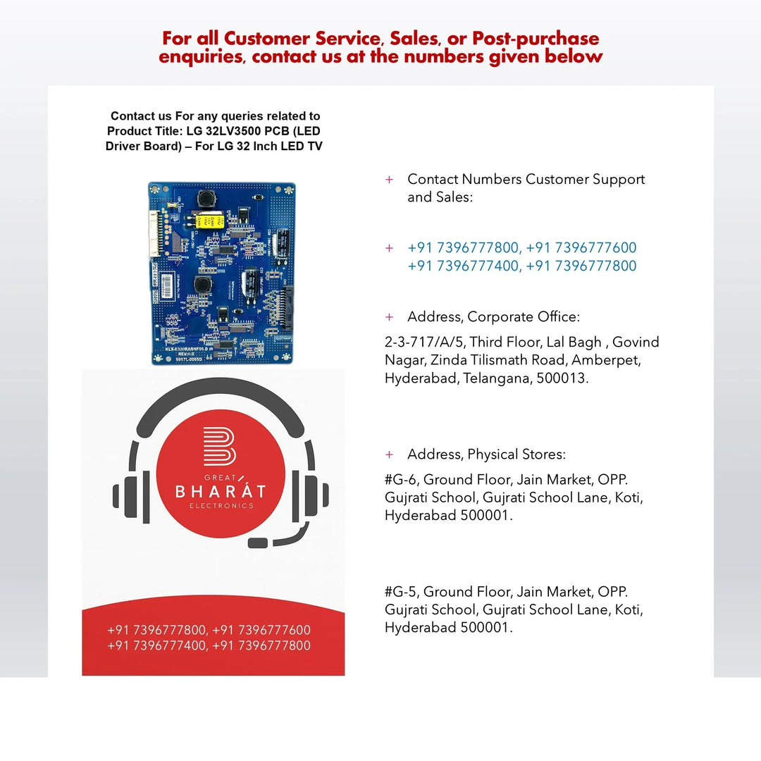 LG 32LV3500 PCB (LED Driver Board) – For LG 32 Inch LED TV - Great Bharat Electronics