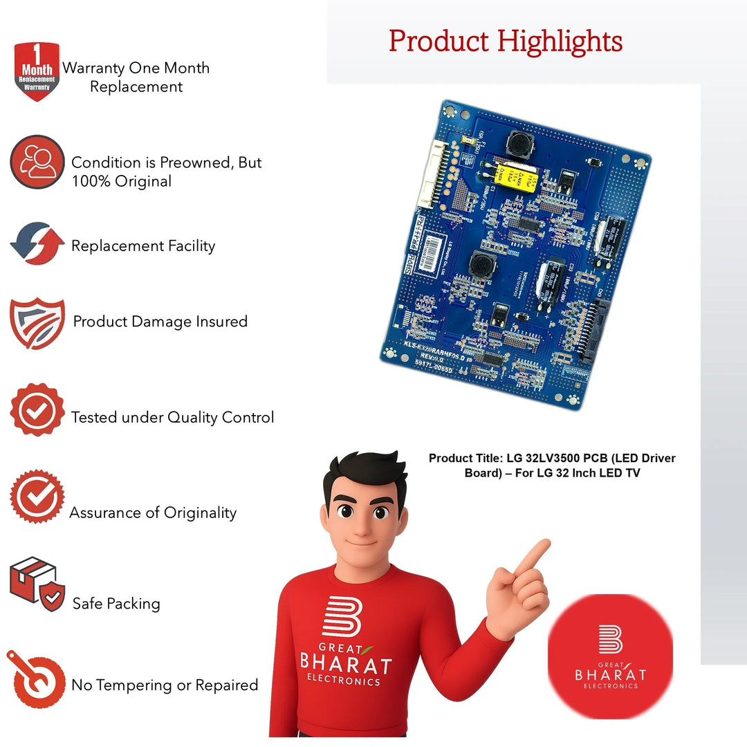 LG 32LV3500 PCB (LED Driver Board) – For LG 32 Inch LED TV - Great Bharat Electronics