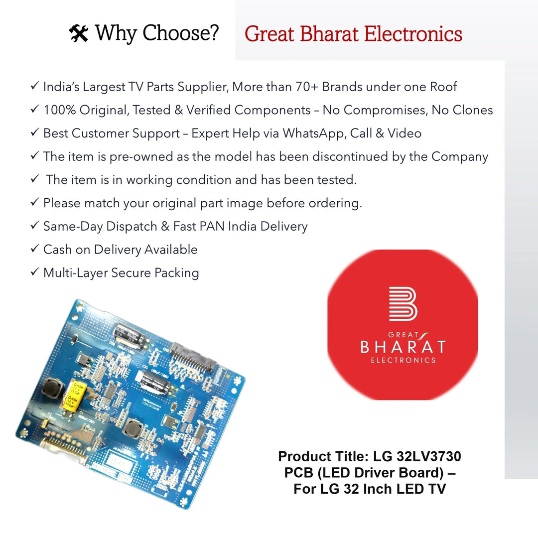 LG 32LV3730 PCB (LED Driver Board) – For LG 32 Inch LED TV - Great Bharat Electronics