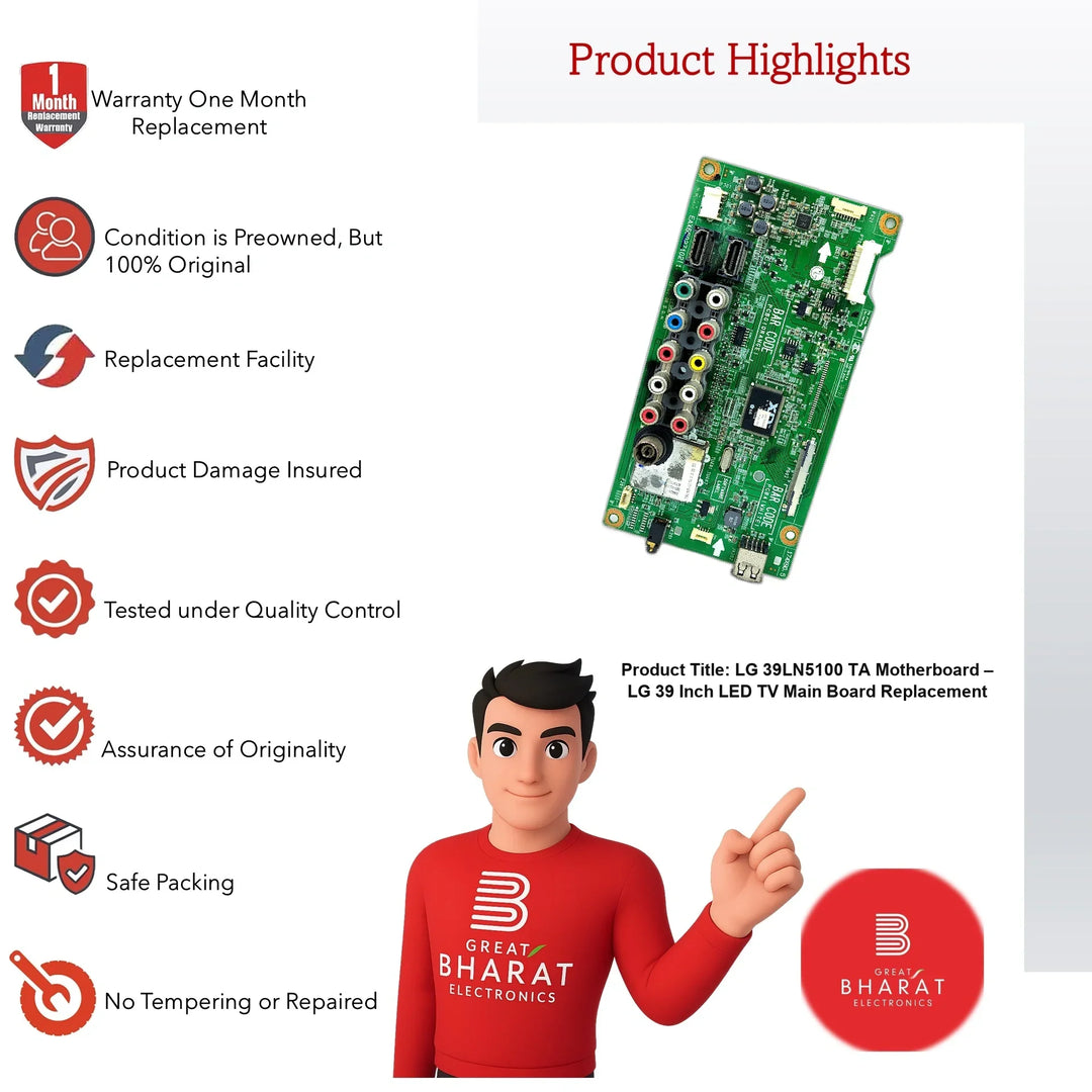 LG 39LN5100-TA Motherboard – LG 39 Inch LED TV Main Board Replacement - Great Bharat Electronics