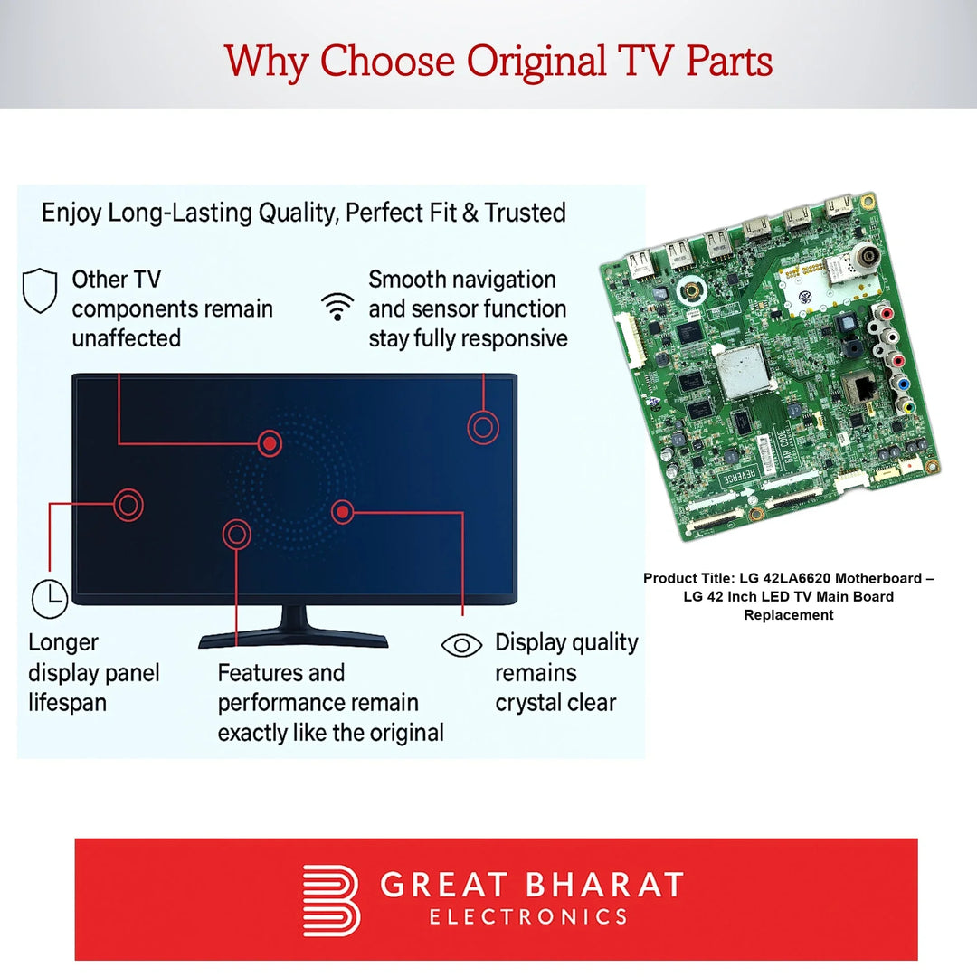 LG 42LA6620 Motherboard – LG 42 Inch LED TV Main Board Replacement - Great Bharat Electronics