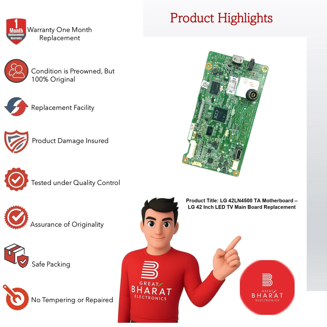 LG 42LN4500-TA Motherboard – LG 42 Inch LED TV Main Board Replacement - Great Bharat Electronics