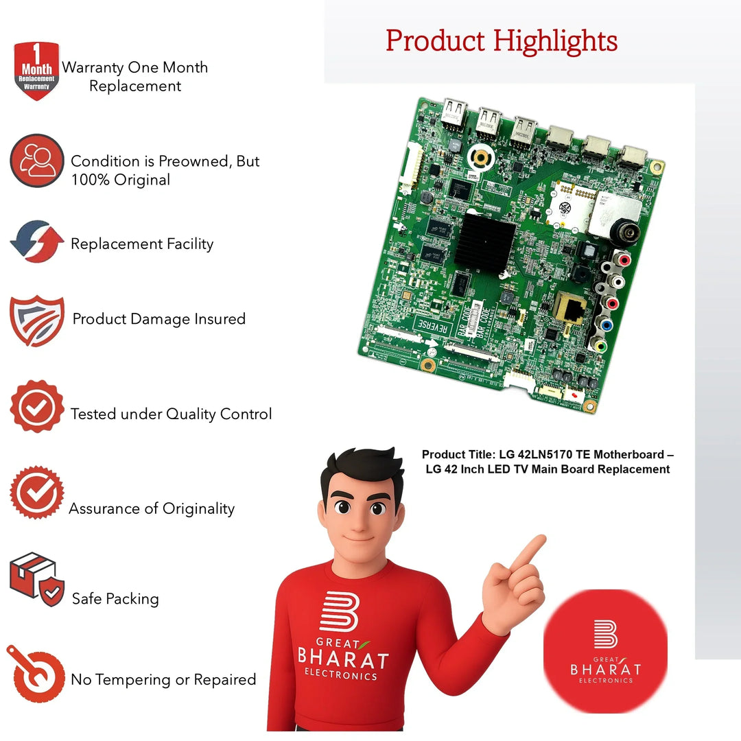 LG 42LN5170-TE Motherboard – LG 42 Inch LED TV Main Board Replacement - Great Bharat Electronics