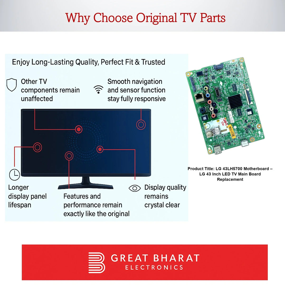 LG 43LH5700 Motherboard – LG 43 Inch LED TV Main Board Replacement - Great Bharat Electronics