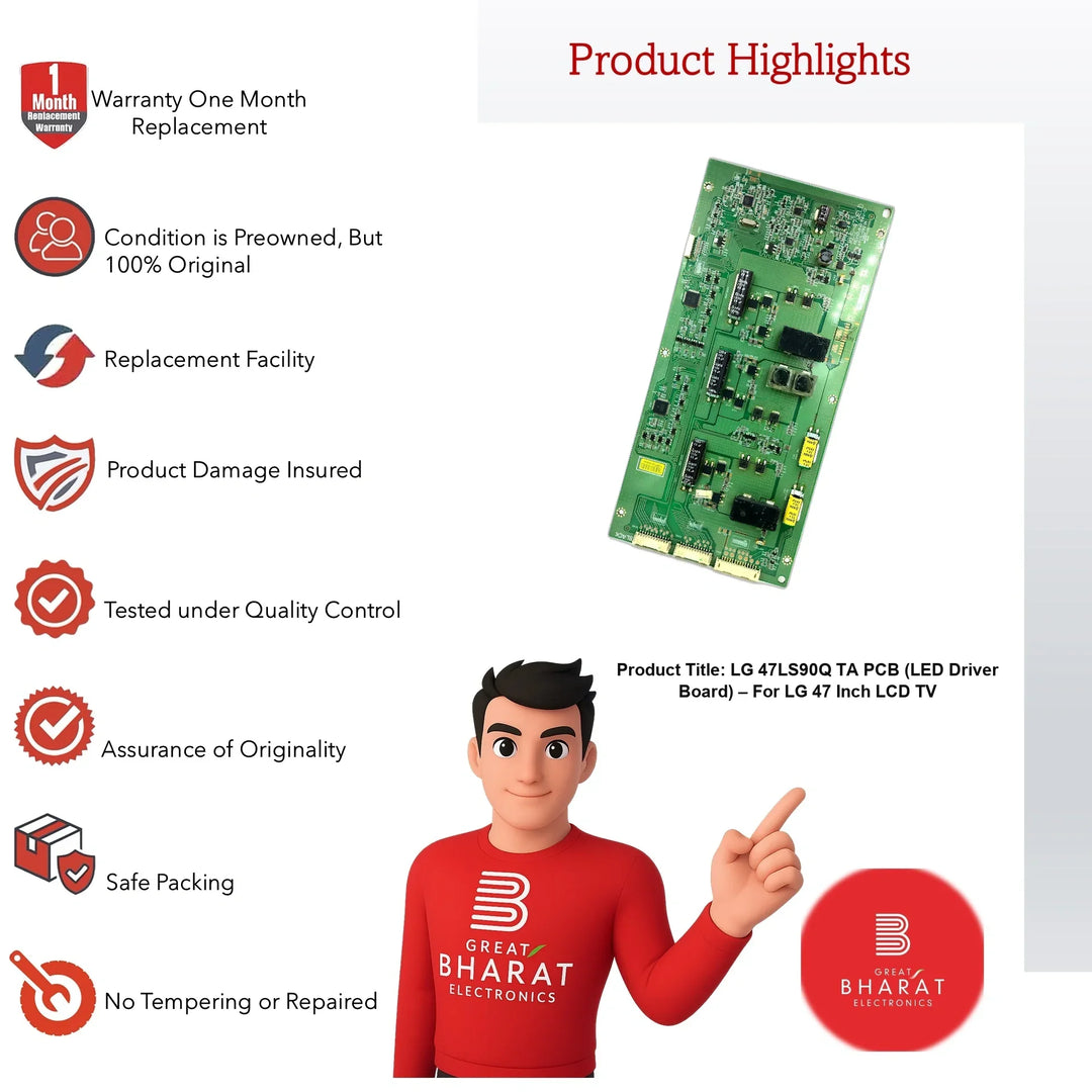 LG 47LS90Q-TA PCB (LED Driver Board) – For LG 47 Inch LCD TV - Great Bharat Electronics