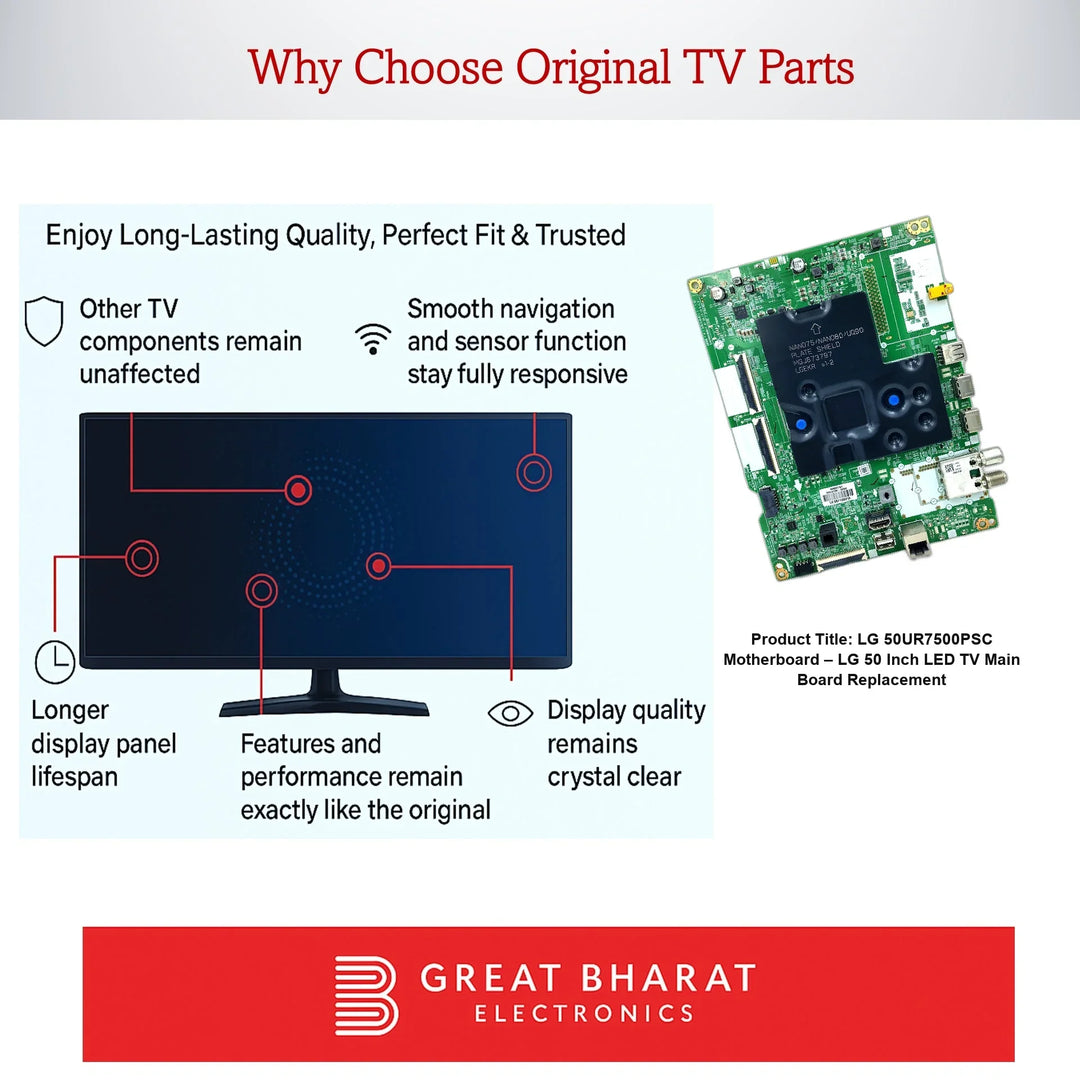 LG 50UR7500PSC Motherboard – LG 50 Inch LED TV Main Board Replacement - Great Bharat Electronics