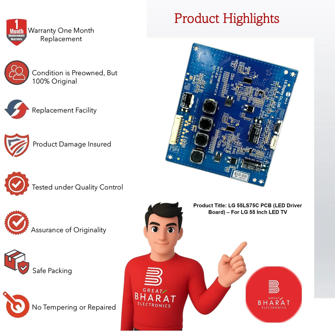 LG 55LS75C PCB (LED Driver Board) – For LG 55 Inch LED TV - Great Bharat Electronics