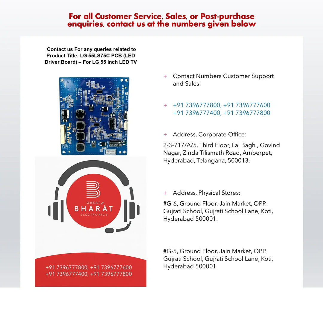 LG 55LS75C PCB (LED Driver Board) – For LG 55 Inch LED TV - Great Bharat Electronics
