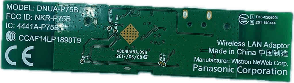 Panasonic LED TV Wi-Fi Module – Model TH49FX730D - Great Bharat Electronics