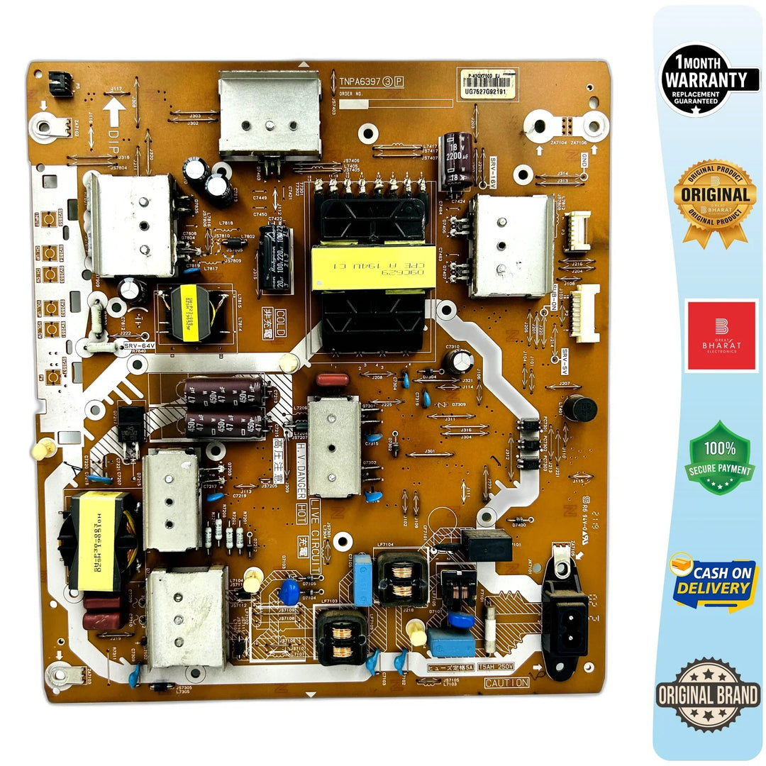 Panasonic TH43GX750D Power Supply Board – Panasonic 43 Inch LED TV SMPS Replacement - Great Bharat Electronics