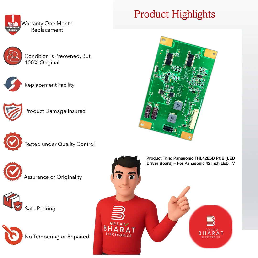Panasonic THL42E6D PCB (LED Driver Board) – For Panasonic 42 Inch LED TV - Great Bharat Electronics
