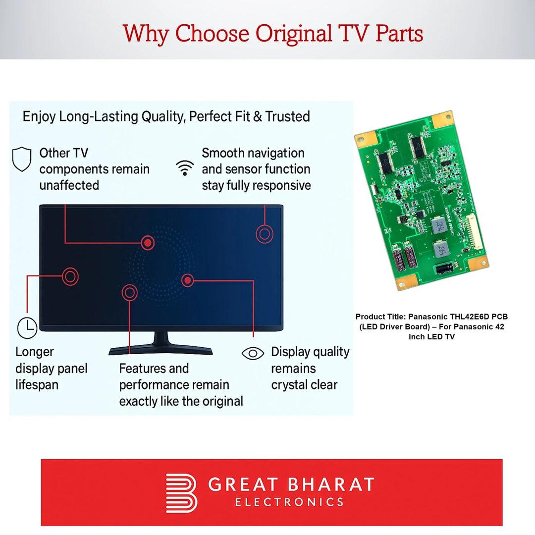 Panasonic THL42E6D PCB (LED Driver Board) – For Panasonic 42 Inch LED TV - Great Bharat Electronics
