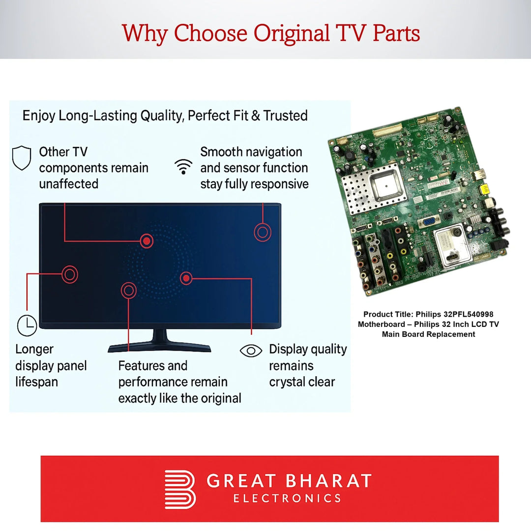 Philips 32PFL540998 Motherboard – Philips 32 Inch LCD TV Main Board Replacement - Great Bharat Electronics