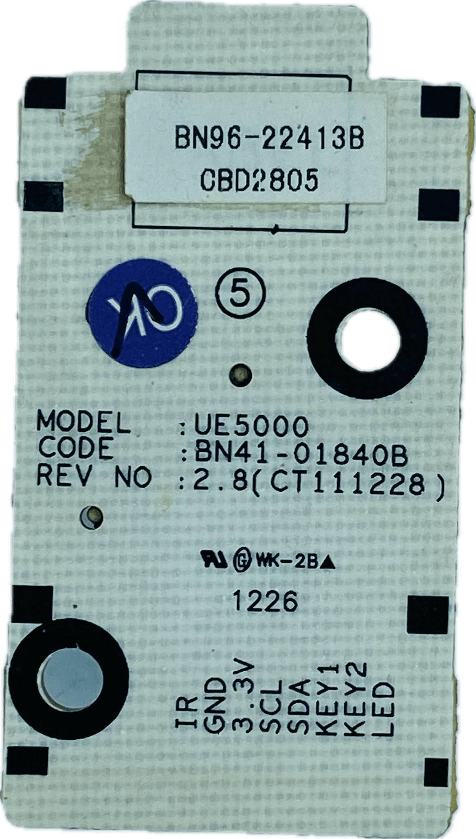 Samsung LED TV IR Sensor β Model UA40EH5030 - Great Bharat Electronics