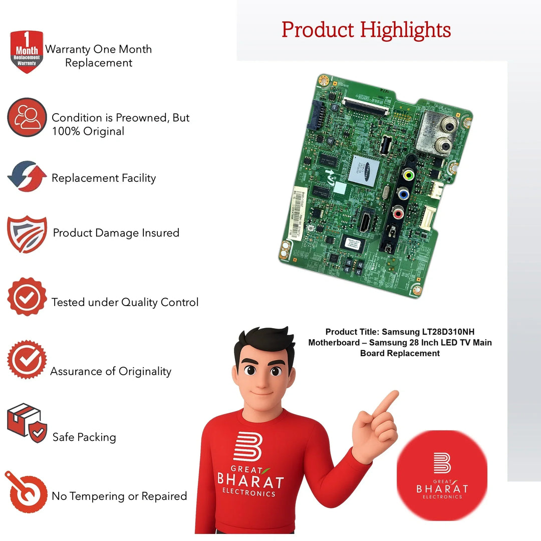Samsung LT28D310NH Motherboard – Samsung 28 Inch LED TV Main Board Replacement - Great Bharat Electronics
