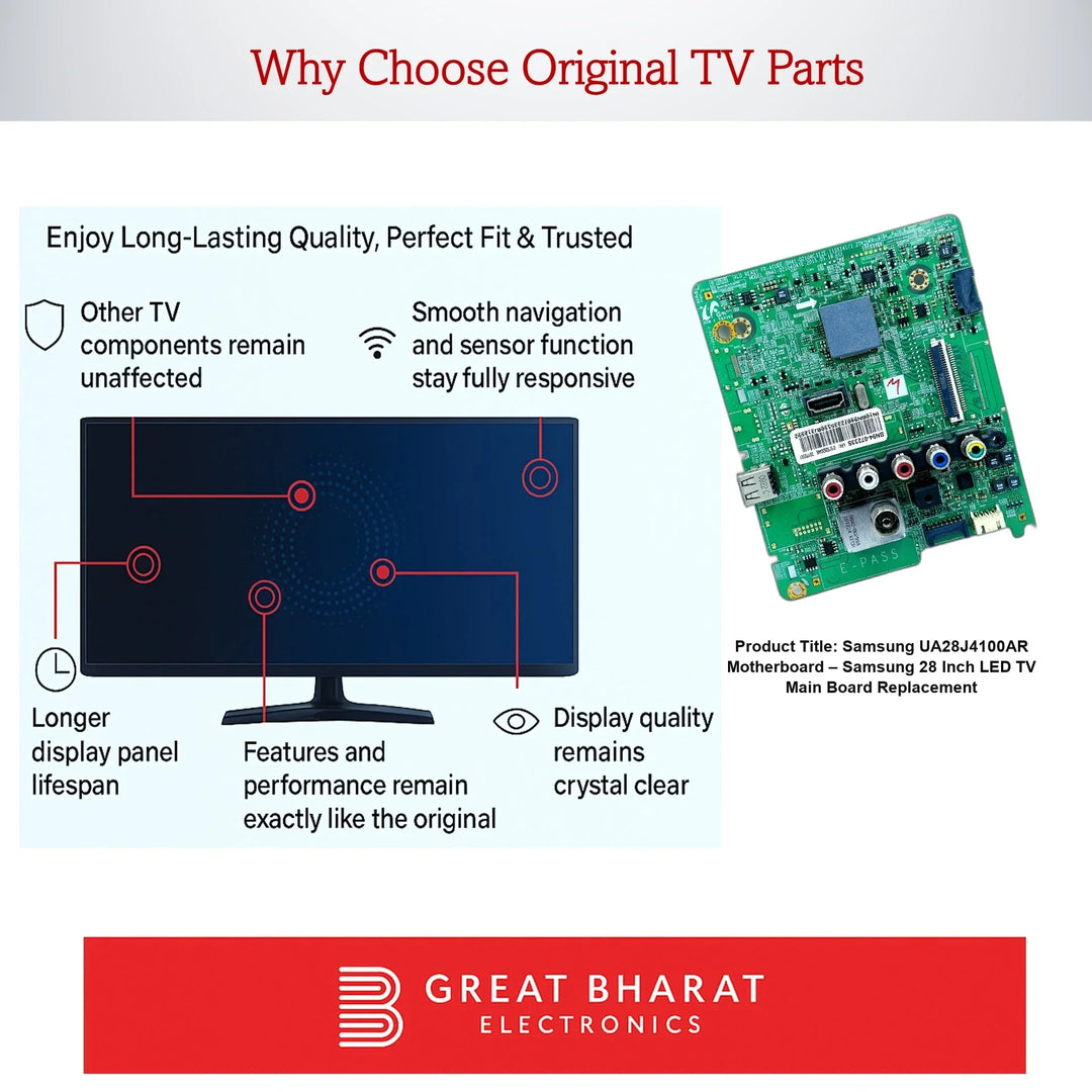 Samsung UA28J4100AR Motherboard – Samsung 28 Inch LED TV Main Board Replacement - Great Bharat Electronics