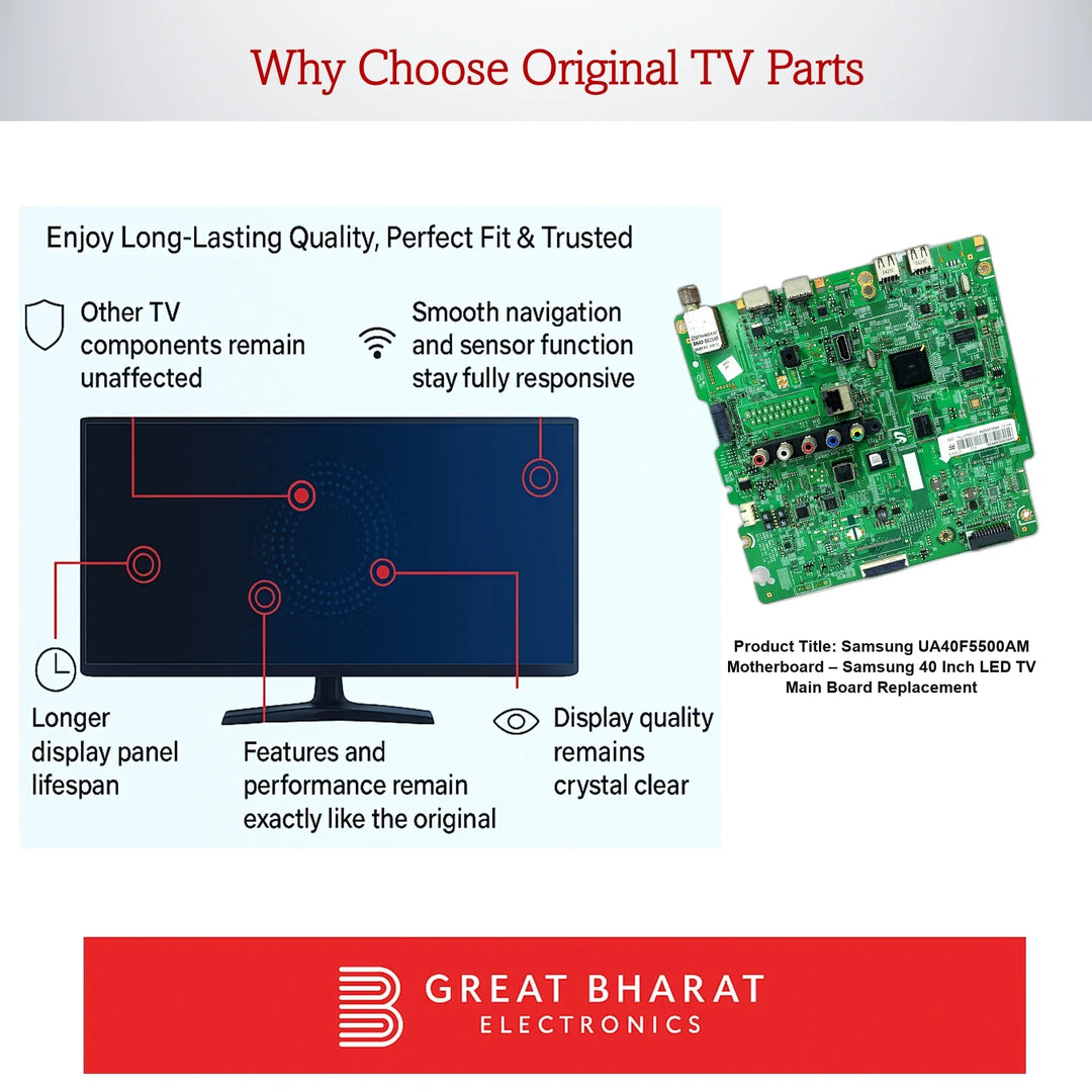 Samsung UA40F5500AM Motherboard – Samsung 40 Inch LED TV Main Board Replacement - Great Bharat Electronics