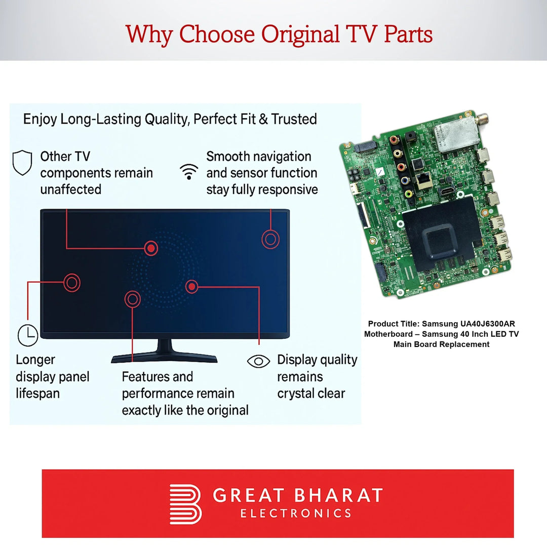 Samsung UA40J6300AR Motherboard – Samsung 40 Inch LED TV Main Board Replacement - Great Bharat Electronics