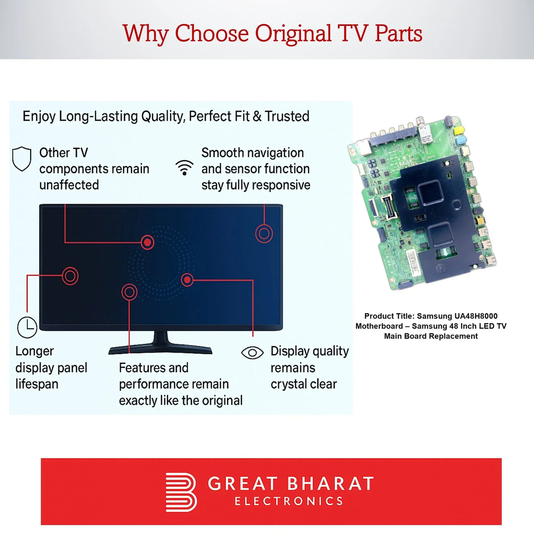 Samsung UA48H8000 Motherboard – Samsung 48 Inch LED TV Main Board Replacement - Great Bharat Electronics